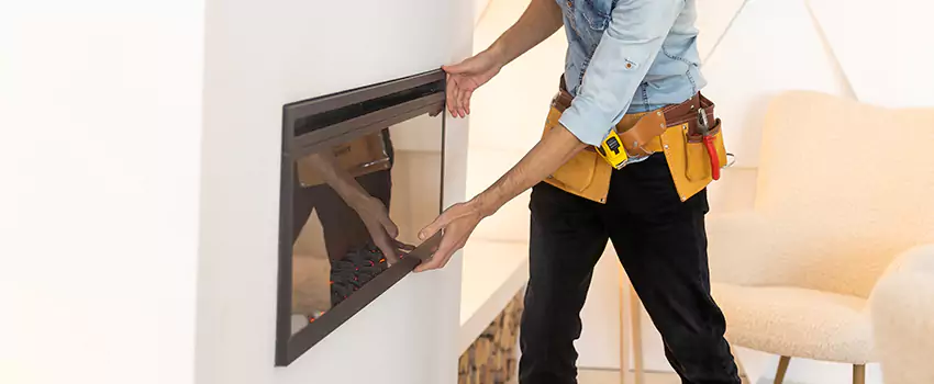 Metal Fireplace Installation in Davis, California