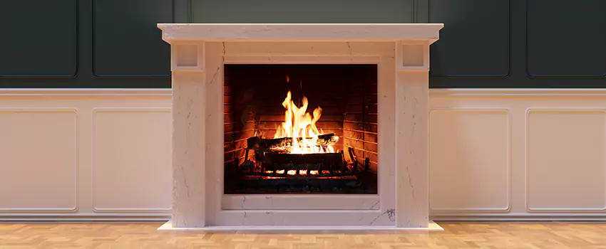 Open Flame Wood-Burning Fireplace Installation Services in Davis, California