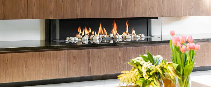 Double-height Fireplace Design Refurbishment in Davis, California