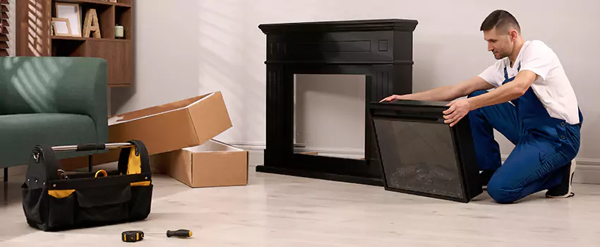 Old Rusted Metal Fireplace Repair And Replacement in Davis, CA